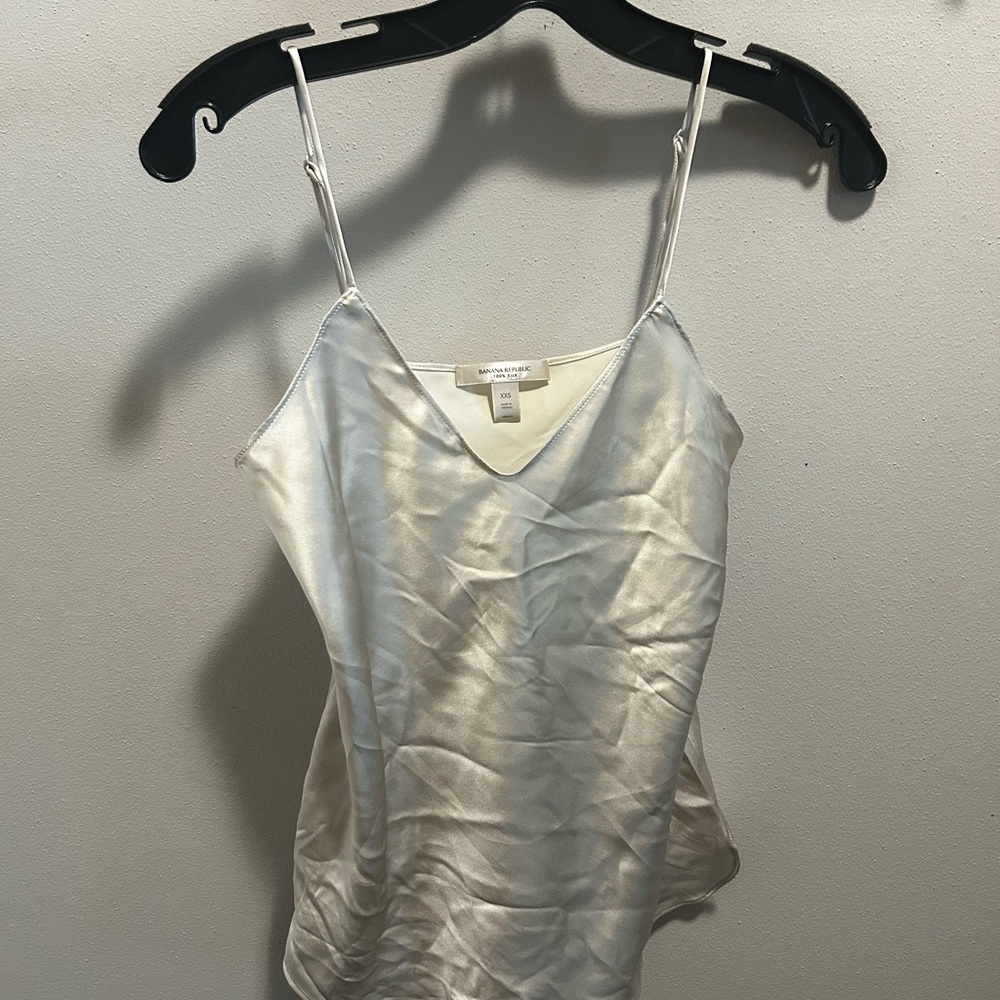 Creamy White Silk Camisole